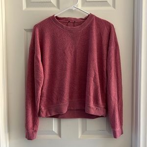 S Pink Reversible Super Cozy and Soft Sweater